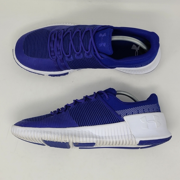 Under Armour Shoes | Under Armour Ultimate Speed Running Training Shoes Blue White 3000329 500 11.5 | Color: Blue/White | Size: 11.5 | Phanson88's